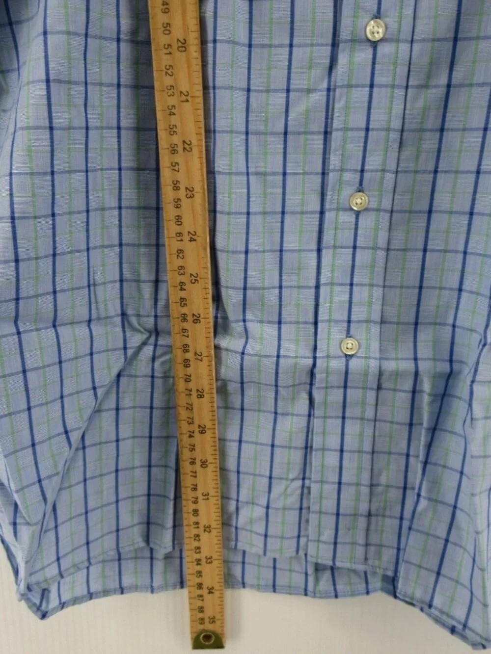 VINTAGE Burberrys Shirt 17.5 London Button Up Check 90s USA Made NWT